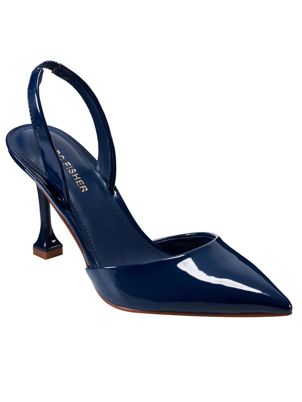 Marc Fisher Dark Blue Patent heels